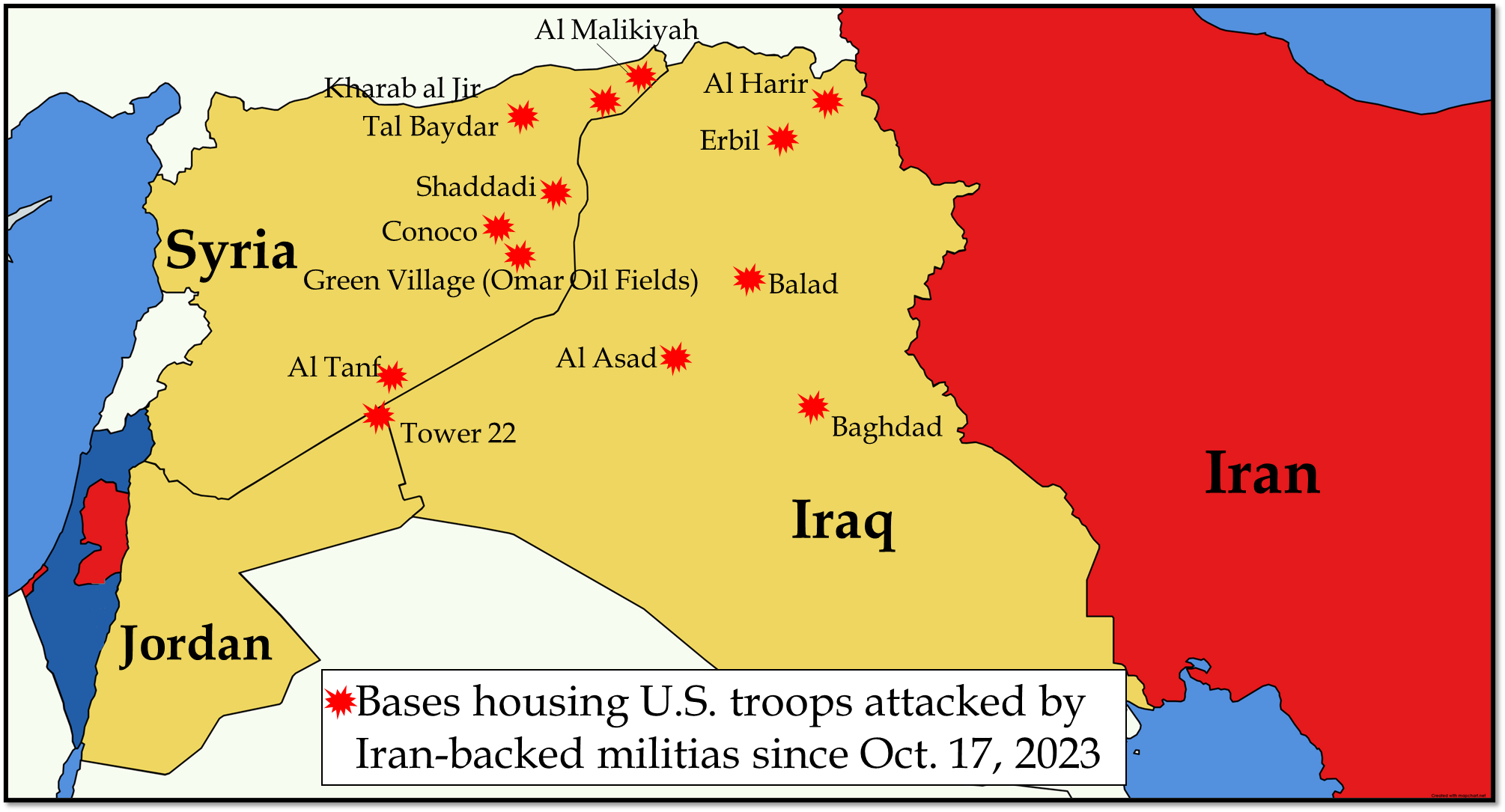 Maps Militia Attacks On Us And Us Counterstrikes The Iran Primer 1197